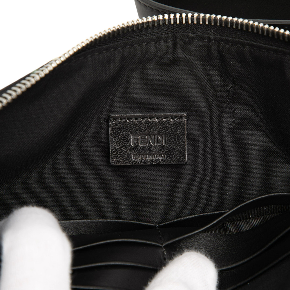 Pre-Loved Fendi FF 1974 Nylon Camouflage Clutch - Picture 5 of 7